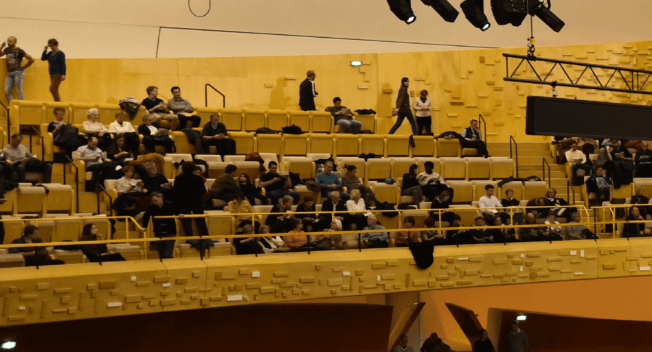 Paris Philharmonie side balcony detail