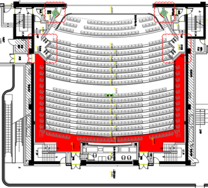 1F construction floor plan