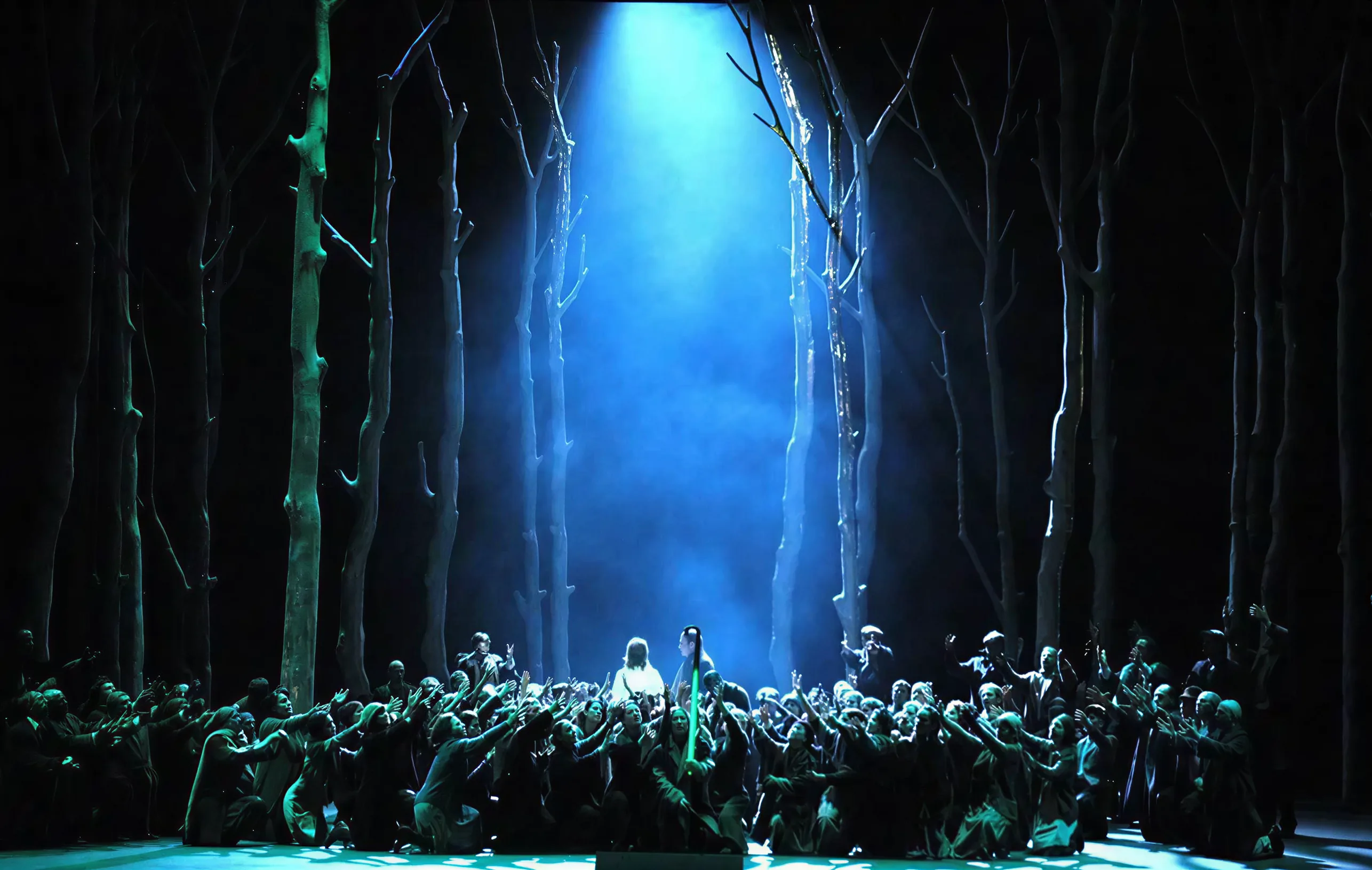 Focused beam effect highlighting a dramatic focal point