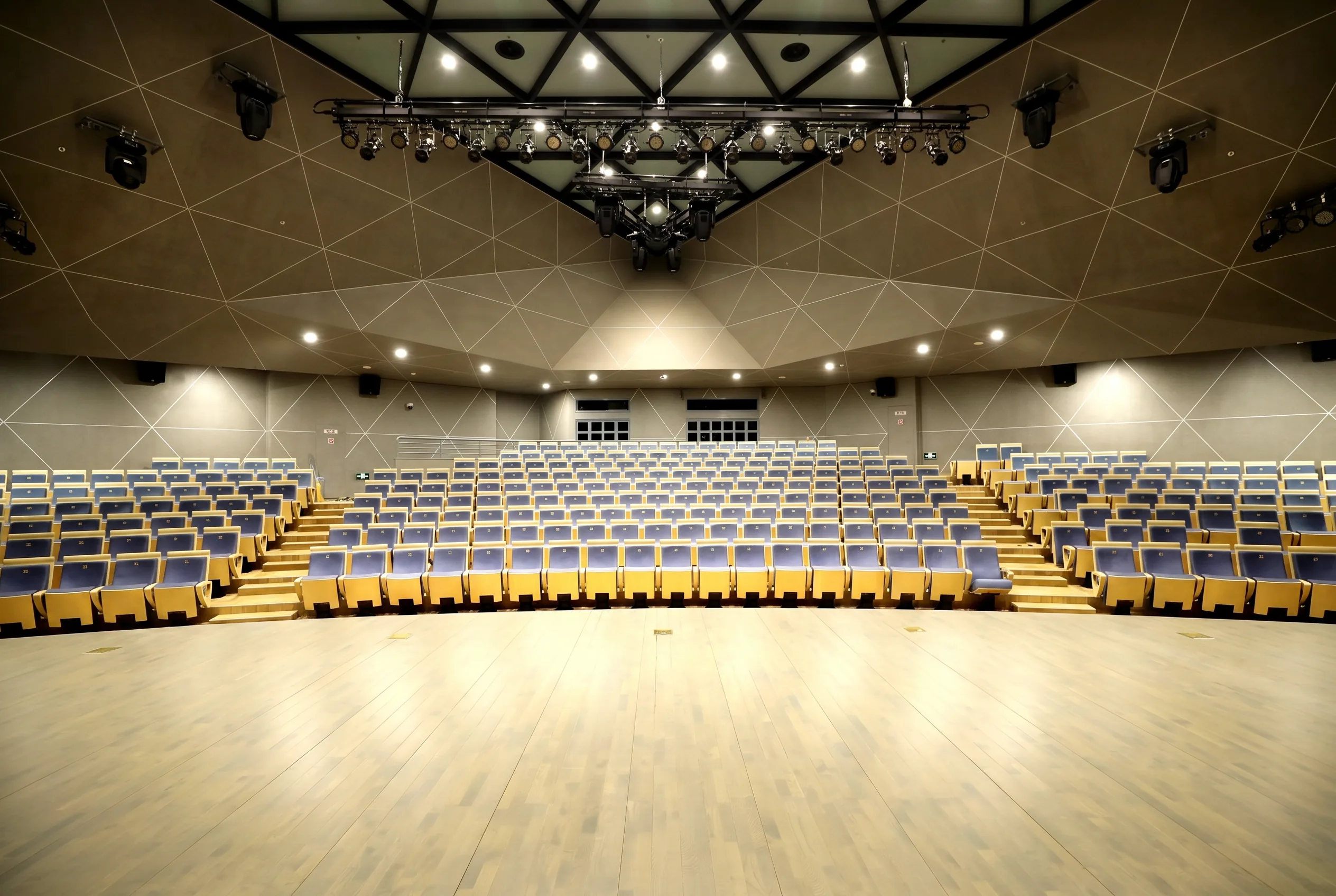 Post-renovation interior of the University Multipurpose Hall